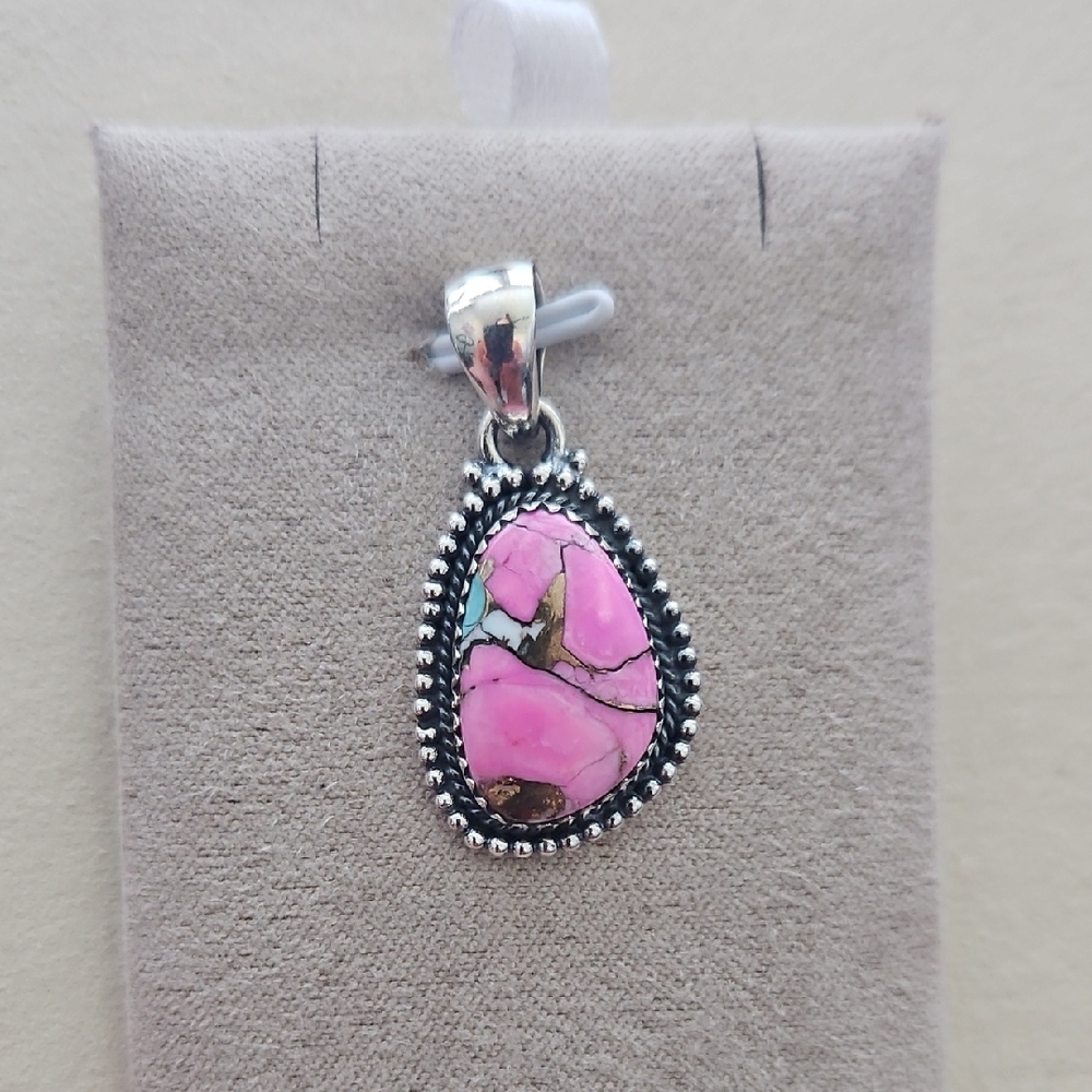 Cotton Candy Turquoise Pendant #3